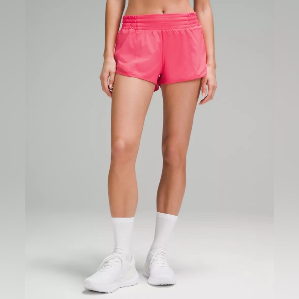 NWT Lululemon Hotty Hot High-Rise Lined Short 2.5" - Glaze Pink - Size 4 & 6
